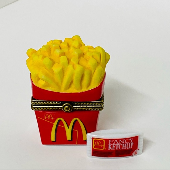 PHB Midwest Of Cannon Falls McDonald's French Fries TrinketBox Ketchup Porcelain